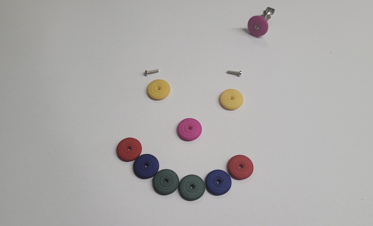 Coloured Caps for Metal Sticks