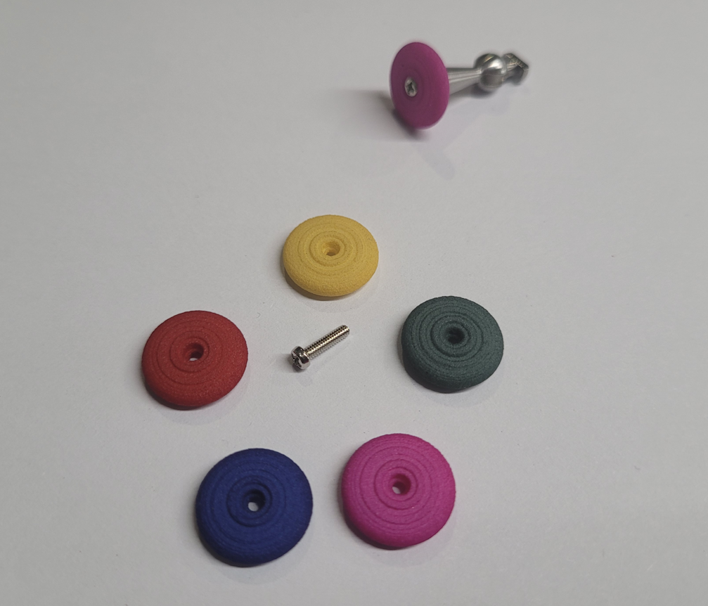 Coloured Caps for Metal Sticks
